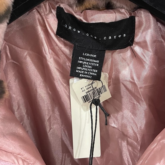 LEOPARD FAUX FUR CROPPED JACKET - Picture 5 of 5